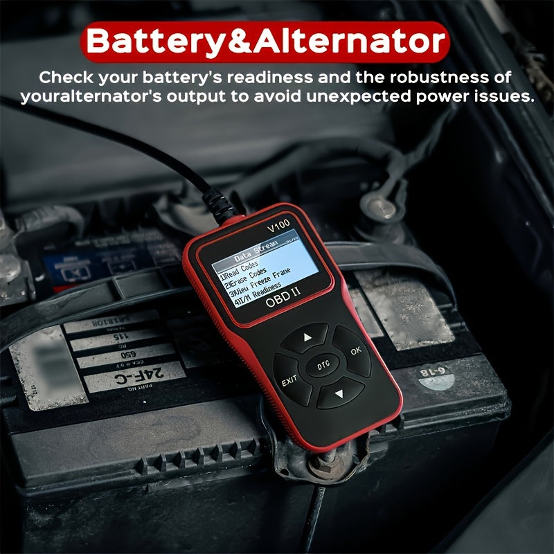 Escáner de diagnóstico OBD2 automotriz Lector de código Lector de código de falla del motor El escáner puede diagnosticar la herramienta de escaneo para todos los automóviles con protocolo OBD II desde 1996, preparación I/M, prueba de batería, lectura