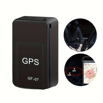 Localizador GPS GF07 Mini localizador de seguimiento Seguimiento en tiempo real Posicionamiento remoto de vehículos Grabación de teléfonos móviles Instrumento de prevención de pérdida auditiva Larga espera