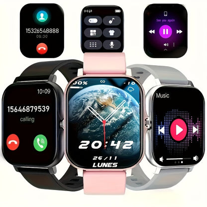 Reloj inteligente con llamadas/marcación inalámbrica, múltiples modos deportivos, rastreador de actividad física, fondo de pantalla personalizable, compatible con iPhone/Android, reloj inteligente deportivo con monitoreo de salud