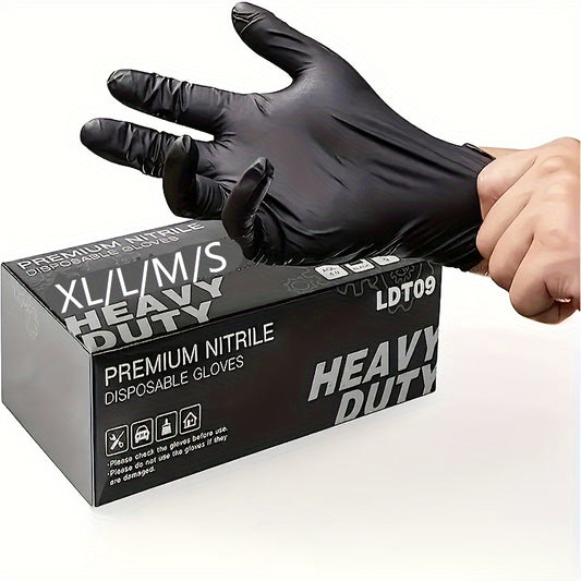 50/100 piezas, guantes de nitrilo desechables, guantes de limpieza domésticos duraderos, guantes impermeables adecuados para limpieza de cocinas, tatuajes, teñido de cabello, mascotas, salones de belleza, suministros de limpieza, aparatos domésticos