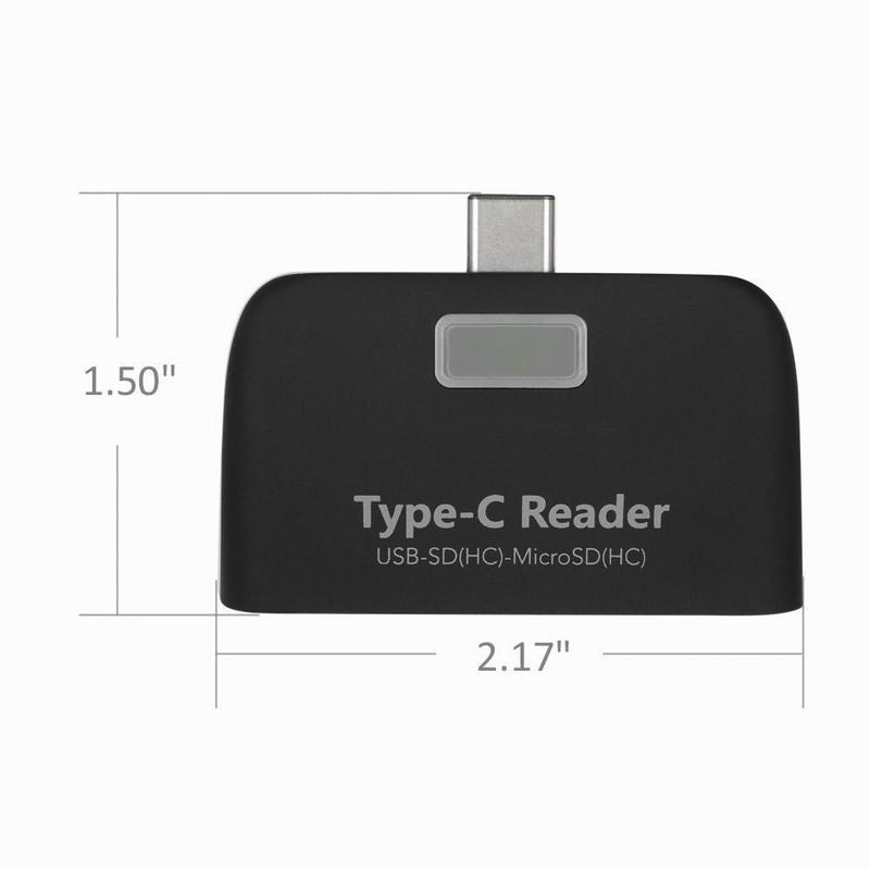 Multifuncional Smart 4 en 1 PC portátil Teléfono duradero TF Micro SD con puerto de carga micro USB USB 3.1 Adaptador universal tipo C Lector de tarjetas OTG