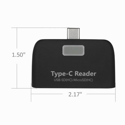 Multifuncional Smart 4 en 1 PC portátil Teléfono duradero TF Micro SD con puerto de carga micro USB USB 3.1 Adaptador universal tipo C Lector de tarjetas OTG