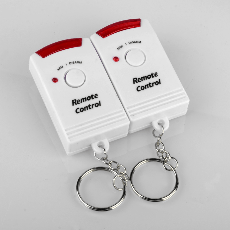 Juego de sistema de alarma con Sensor infrarrojo de alerta PIR de seguridad para el hogar inteligente Detector de movimiento humano antirrobo sirena de 105DB con 2 uds de control remoto