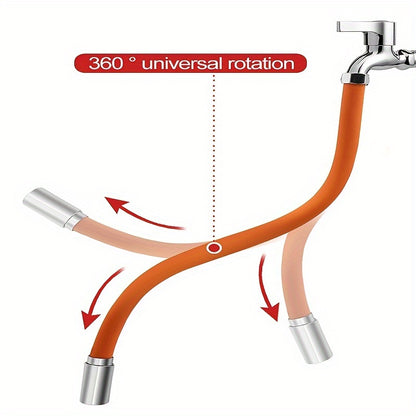 Manguera retráctil de 12 pulgadas para grifo de cobre de 360°, para fregadero y baño, manguera de extensión para grifo doblada, esencial para el hogar