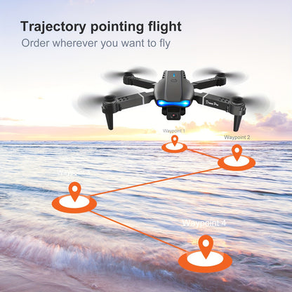 Dron E99 con cámara dual, dron RC plegable de juguete para principiantes, UAV asequible para interiores y exteriores, regalo de Halloween y Navidad