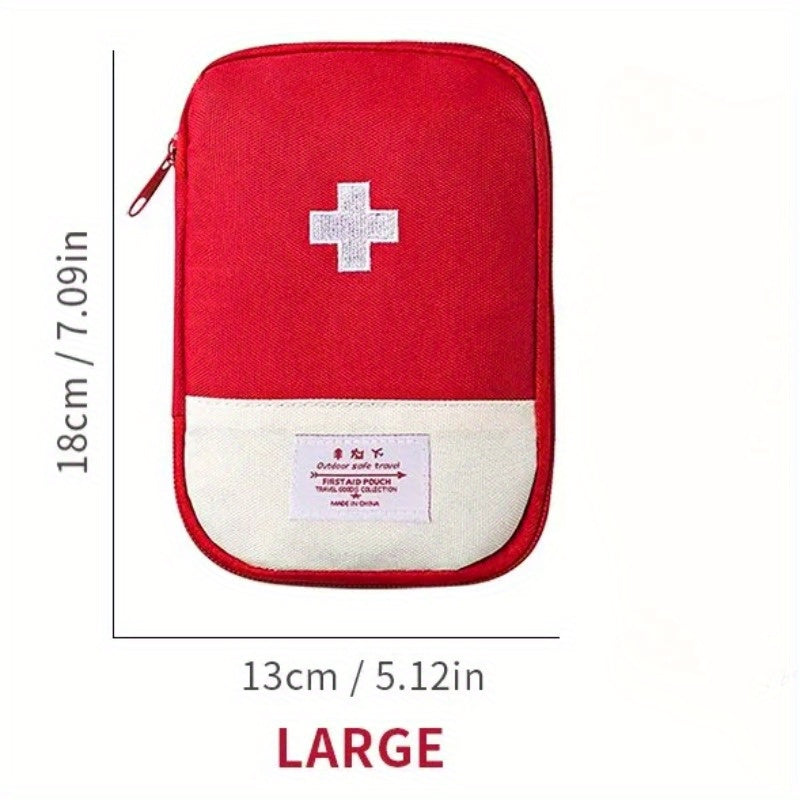 Bolsa, mini portátil, multicompartimento, almacenamiento de medicina para viajes al aire libre, bolsa de almacenamiento de medicina médica de emergencia esencial, viaje imprescindible.