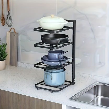 Organizador de ollas multicapa de cocina, estante de almacenamiento multiusos, organizador debajo del fregadero de la cocina, accesorios para el hogar