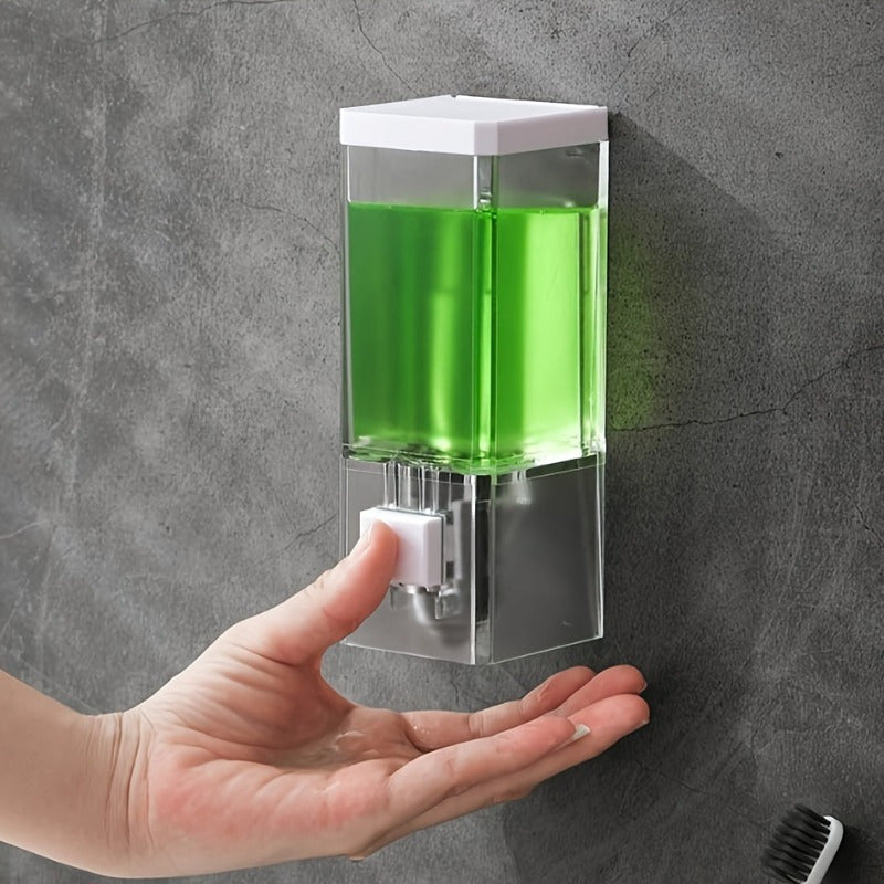 Dispensador de jabón de manos con prensa manual montado en la pared, dispensador de jabón de gel de ducha, accesorios de baño, decoración del hogar.