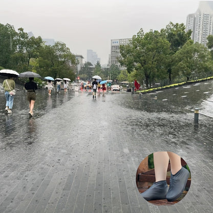 3 pares de botas de lluvia de látex para exteriores, cubiertas impermeables para zapatos que se pueden reutilizar para prevenir la lluvia. Varios colores para elegir, duraderos.