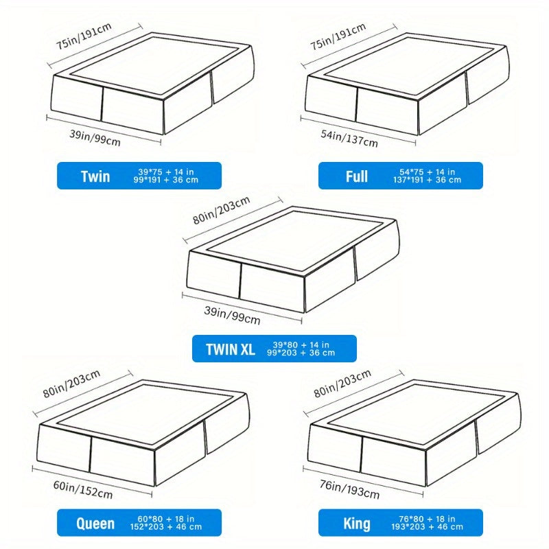 Fundas de cama impermeables, fundas protectoras para colchones, fundas de cama blancas suaves y transpirables, 1 ud.