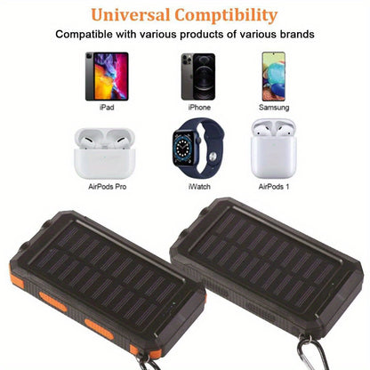 Cargador portátil USB Super 10000mAh 2024, banco de energía solar para teléfono celular