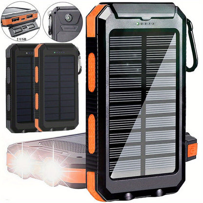 Cargador portátil USB Super 10000mAh 2024, banco de energía solar para teléfono celular