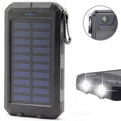 Cargador portátil USB Super 10000mAh 2024, banco de energía solar para teléfono celular