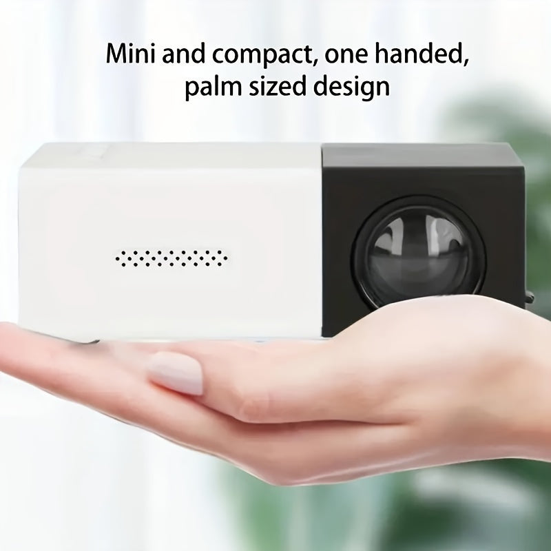 Proyector mini HD compacto de más de 3000 lúmenes: imágenes 3D vívidas, amplia compatibilidad y práctico control remoto para cine en casa