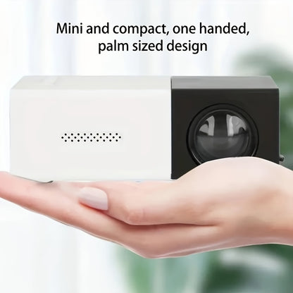 Mini proyector HD compacto de más de 3000 lúmenes: imágenes 3D vívidas, amplia compatibilidad, con práctico control remoto para cine en casa