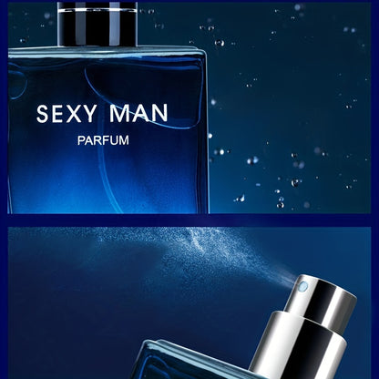 Colonia de larga duración para hombres, aroma de madera masculino seductor, Eau De Toilette en aerosol portátil adecuado para negocios, oficina o viajes, adecuado para regalos de cumpleaños, regalos del día del padre de 1,78 oz