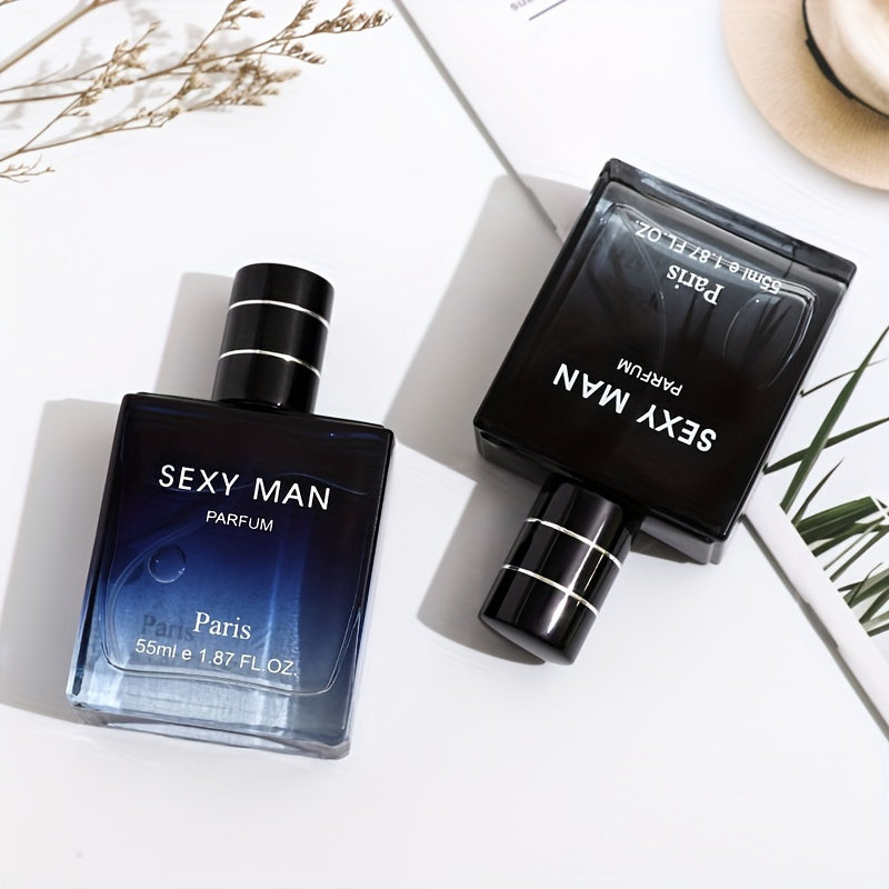 Colonia de larga duración para hombres, aroma de madera masculino seductor, Eau De Toilette en aerosol portátil adecuado para negocios, oficina o viajes, adecuado para regalos de cumpleaños, regalos del día del padre de 1,78 oz