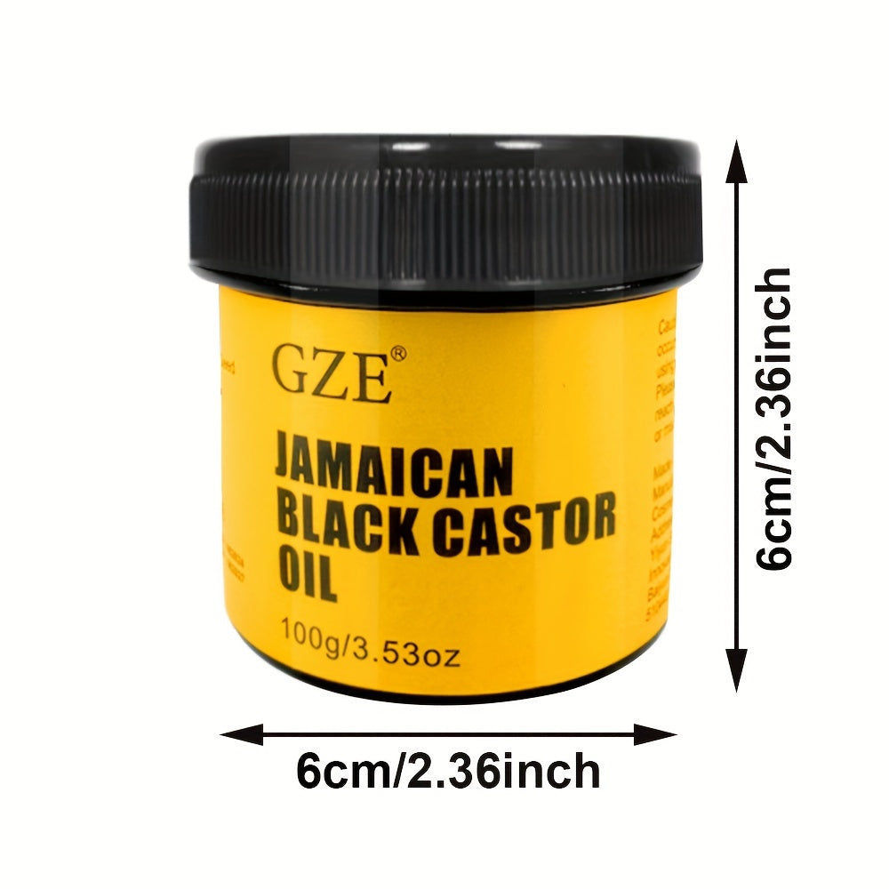 Aceite de ricino negro jamaicano GZE – Puro prensado en frío para el crecimiento del cabello, hidratación de la piel y salud del cuero cabelludo | Impulso natural para cabello grueso, pestañas y cejas.