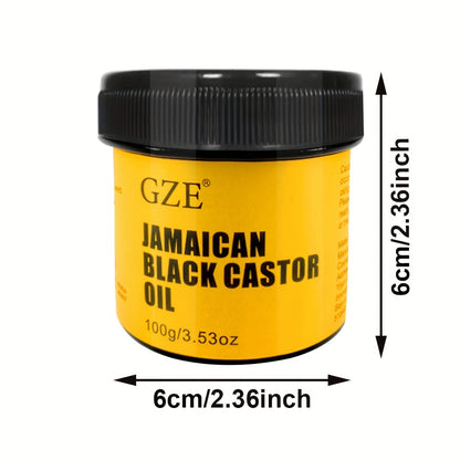 Aceite de ricino negro jamaicano GZE – Puro prensado en frío para el crecimiento del cabello, hidratación de la piel y salud del cuero cabelludo | Impulso natural para cabello grueso, pestañas y cejas