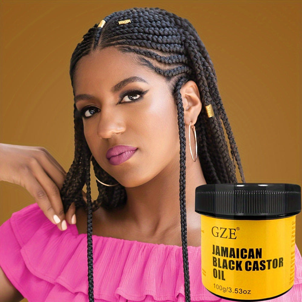 Aceite de ricino negro jamaicano GZE – Puro prensado en frío para el crecimiento del cabello, hidratación de la piel y salud del cuero cabelludo | Impulso natural para cabello grueso, pestañas y cejas.