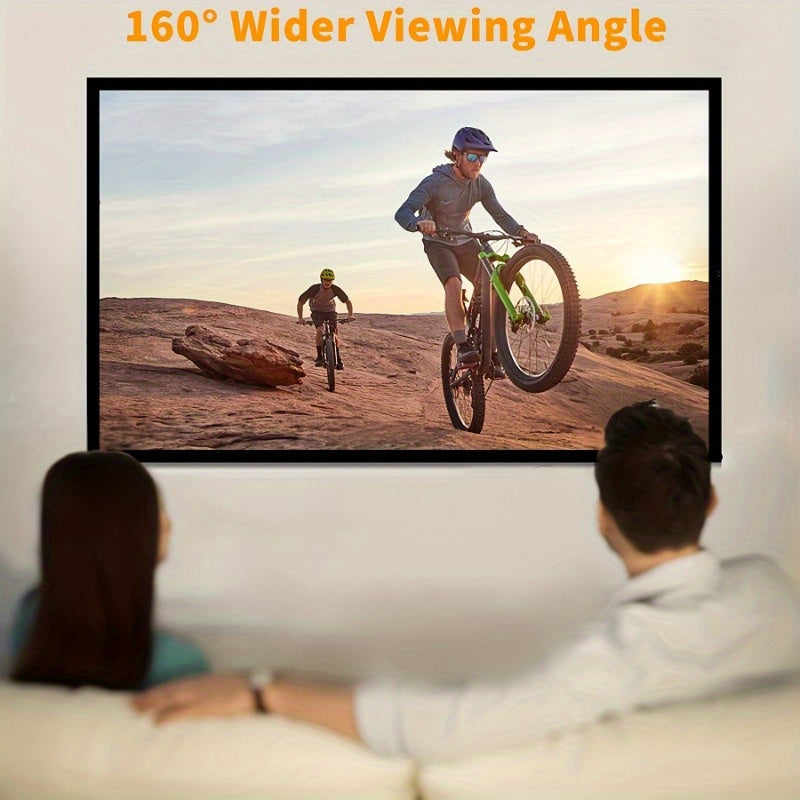 Pantalla de proyección de 120 pulgadas 4K HD 16:9 pantalla de proyector portátil plegable a prueba de arrugas para cine en casa en exteriores e interiores