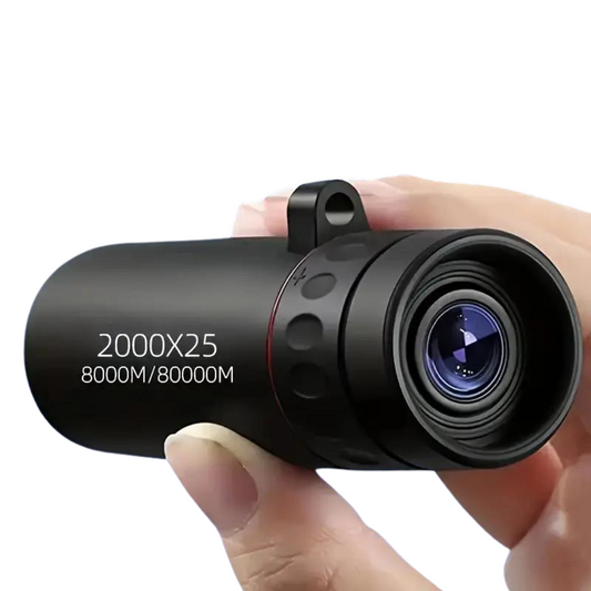 Monocular de aumento HD de 2000x25, telescopio portátil de un solo tubo de alta potencia, para acampar, caza, viajes, conciertos, pesca, regalo.