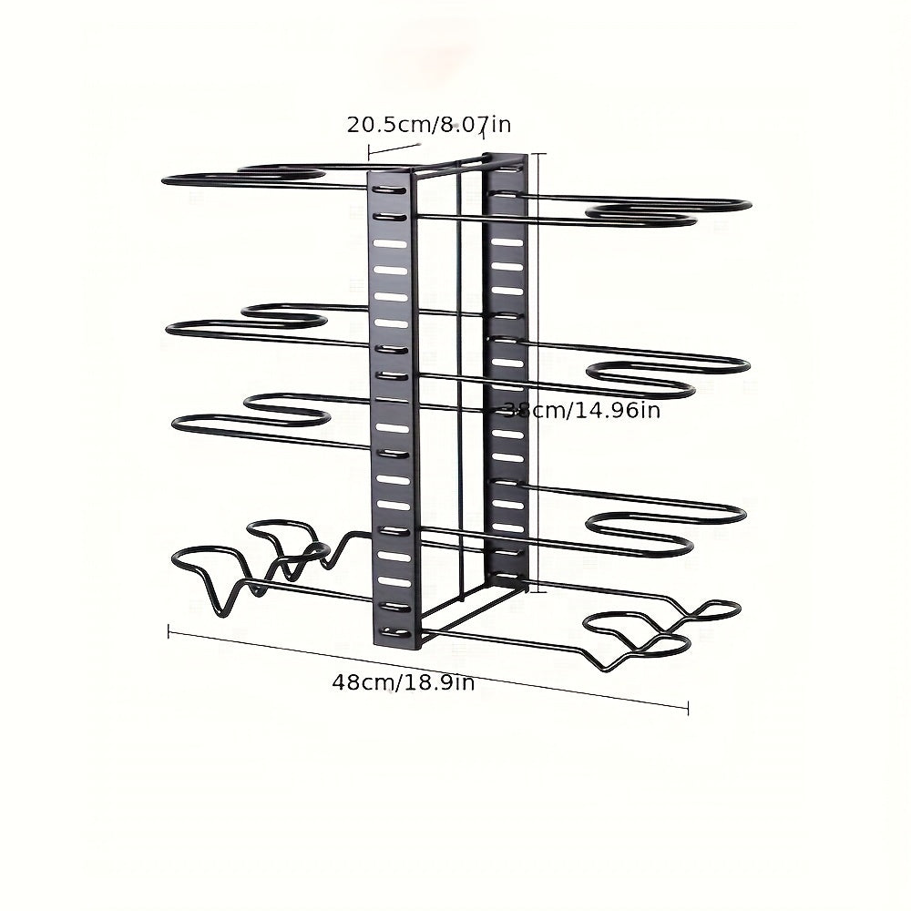 Estante Expandible para Almacenamiento de Ollas y Sartenes, útil para Utensilios de Cocina, Ahorra Espacio, Organizadores y Accesorios de Cocina.