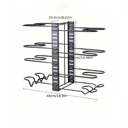 Estante Expandible para Almacenamiento de Ollas y Sartenes, útil para Utensilios de Cocina, Ahorra Espacio, Organizadores y Accesorios de Cocina.