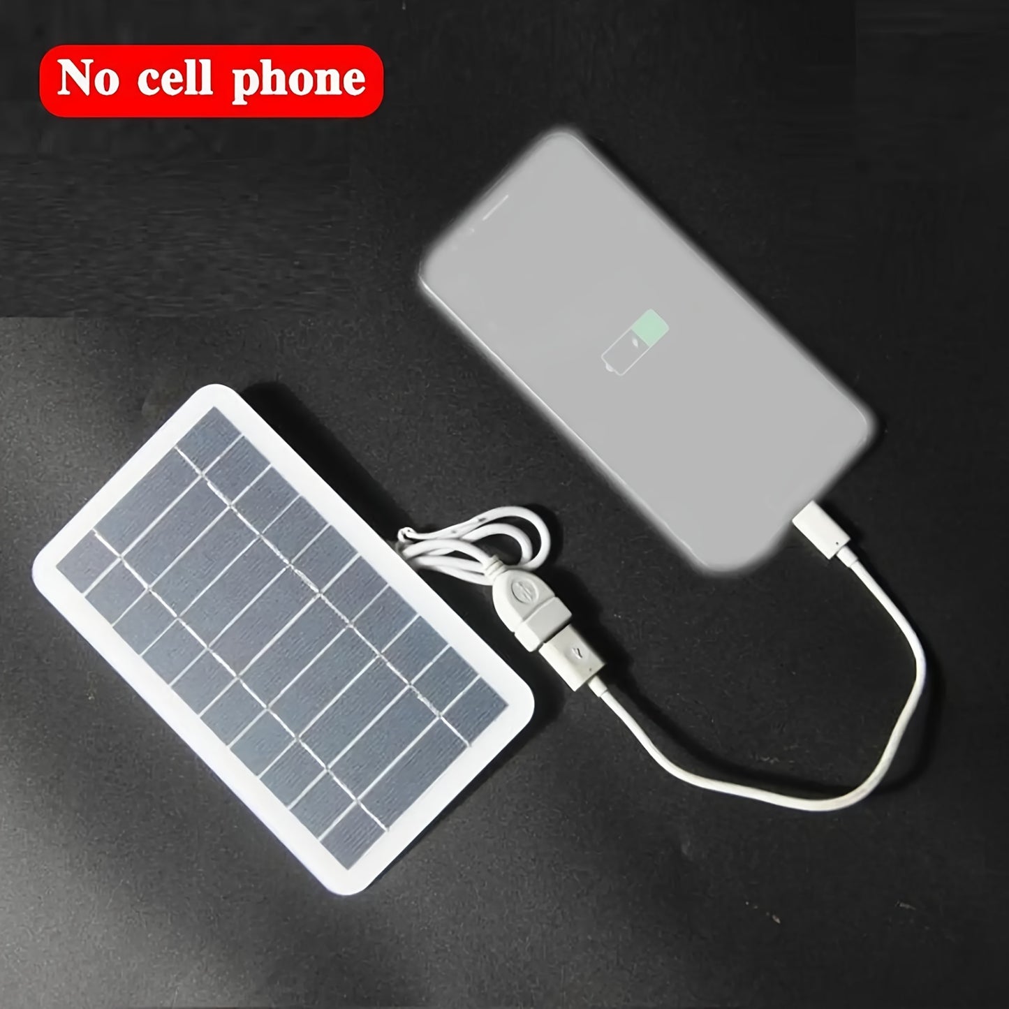 Cargador compacto de panel solar de 2 W: compatible con USB y fuente de alimentación estable para teléfonos inteligentes y bancos de energía, ideal para aventuras al aire libre y uso doméstico