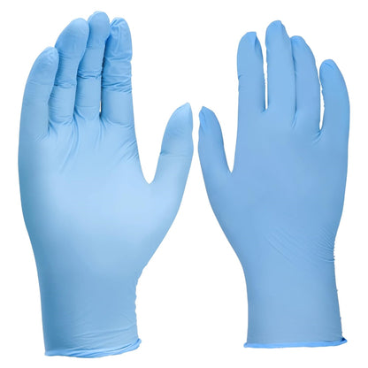 Guantes desechables de nitrilo de 3 milésimas de pulgada sin látex para limpieza de tatuajes, uñas y peluquerías, 100 unidades