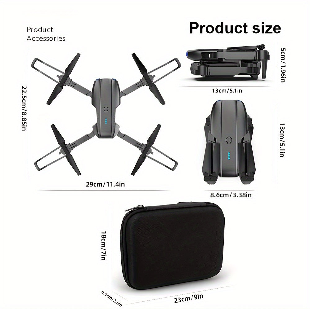 Nuevo dron RC profesional E99 K3, cuadricóptero RC plegable con cámara dual, juguete con control remoto y retención de altura, regalo de vacaciones, avión no tripulado económico para interiores y exteriores