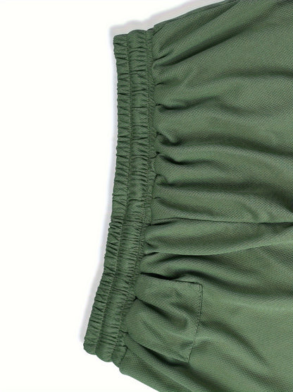 Pantalones cortos de doble capa 2 en 1 para hombre, 5 unidades, con bolsillo interior, muy elásticos, para entrenamiento en el gimnasio en verano