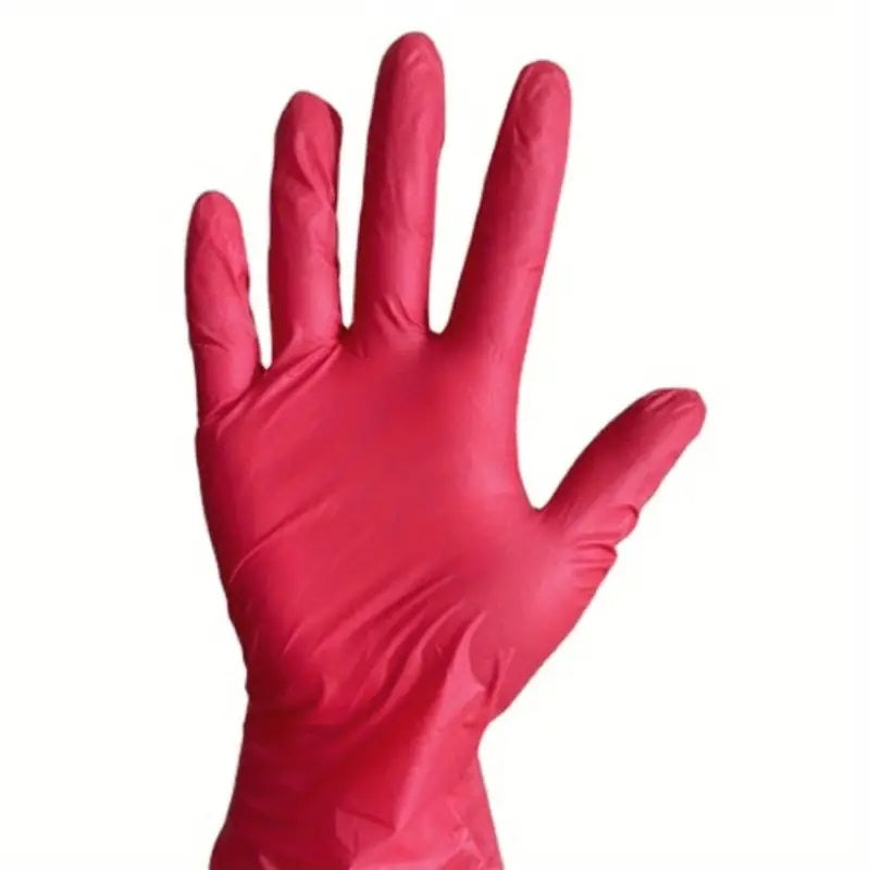 100 guantes desechables de limpieza para peluquería de uñas Tattto sin látex de nitrilo de 3 mil