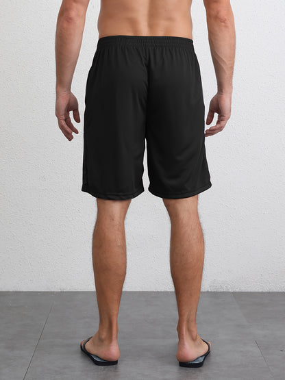 Pantalones cortos deportivos con bolsillos y cremallera para hombre, 5 unidades, elásticos, elegantes, de secado rápido, cómodos y transpirables, para baloncesto y fitness