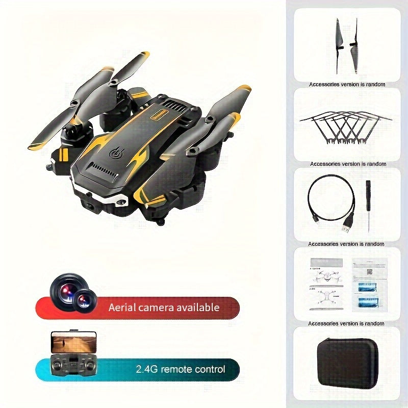 Mini dron cuadricóptero plegable S6 con cámaras duales: juguete de helicóptero de control remoto para adultos y niños sistema de evitación de inteligencia y desplazamiento automático, diseñado para principiantes, niños y niñas como Acción de Gracias