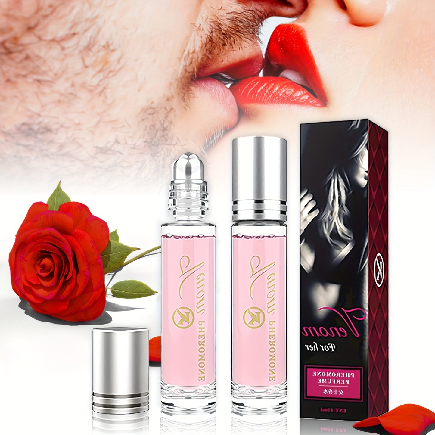 Perfume en roll-on para parejas íntimas, perfume duradero, perfume romántico, perfume con aceites esenciales infundidos, aumenta la intimidad, perfume para hombres y mujeres