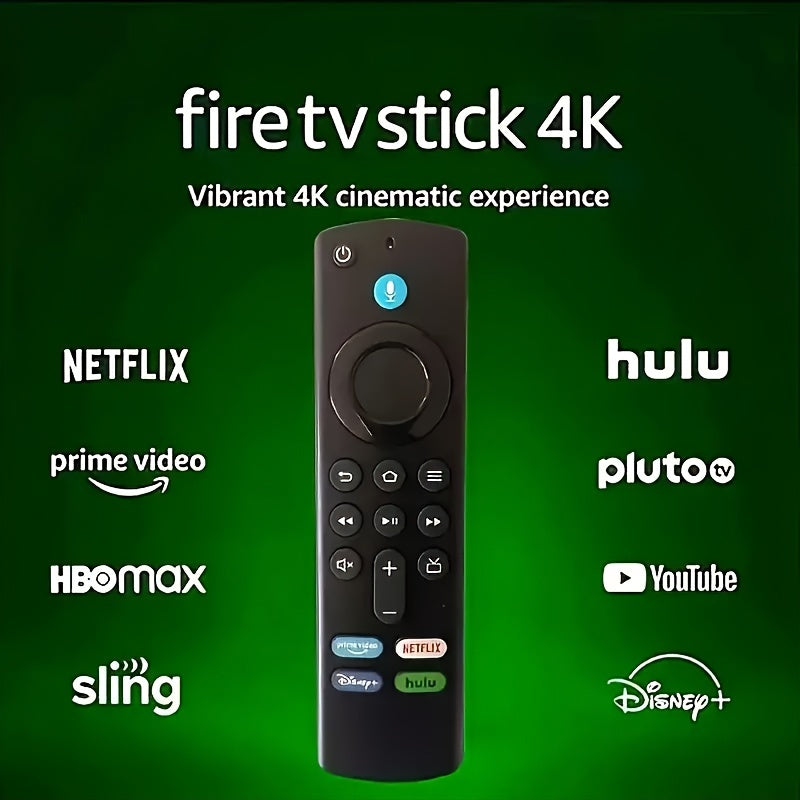 Control remoto por voz compatible con dispositivos multimedia de transmisión Fire TV, actualice su Fire TV Stick Cube con este control remoto por voz Alexa de reemplazo de tercera generación L5B83G