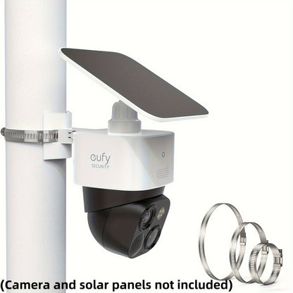 Soporte de montaje en poste para Eufy Security SoloCam S340, cámara de seguridad solar, 1 paquete, blanco