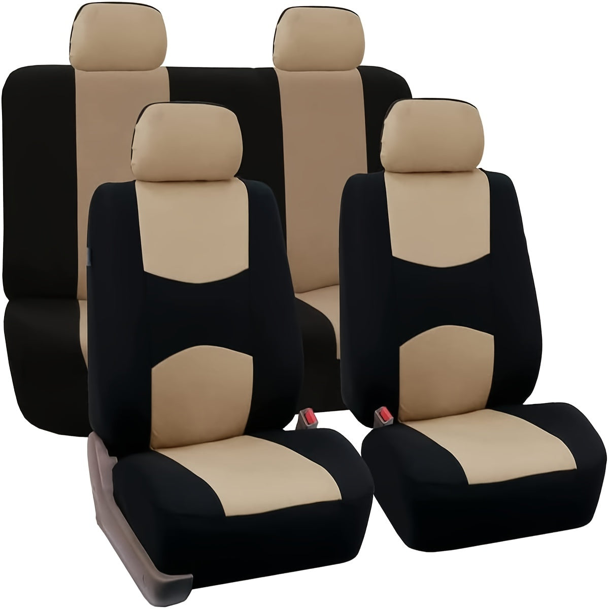 Funda de asiento de coche para 5 asientos, fundas de asiento de ajuste Universal para SUV, accesorios interiores, Protector de asiento de coche para coches, camiones y SUV