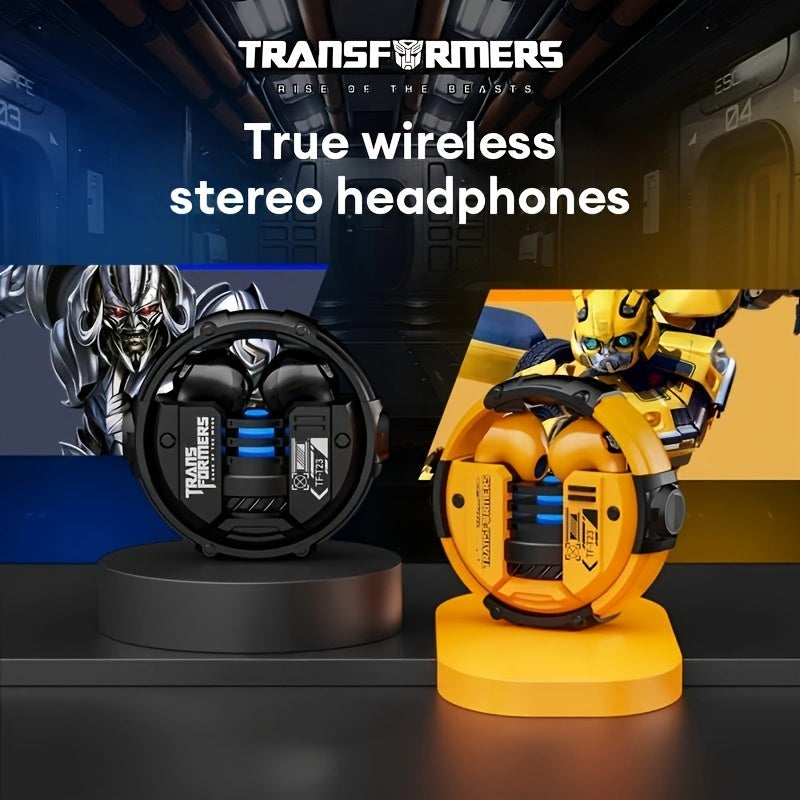 Auriculares inalámbricos TRANSFORMERS TF-T23: mejore su experiencia auditiva con sincronización de audio inmersiva y diseño ergonómico, auriculares inalámbricos con tiempo de reproducción extendido