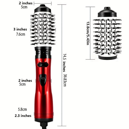 Peine de aire caliente multifuncional: secador de pelo, rizador y cepillo alisador de un solo paso para un peinado sin esfuerzo y resultados con calidad de salón