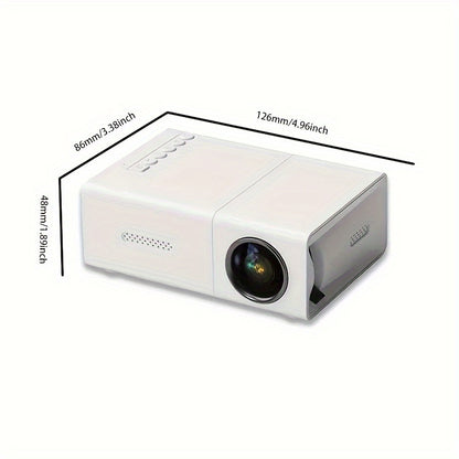 El mini proyector portátil, YG-300, puede mejorar su experiencia de películas, televisión y juegos con HD compatible con Android/iOS/Windows/HDMI/USB, etc.