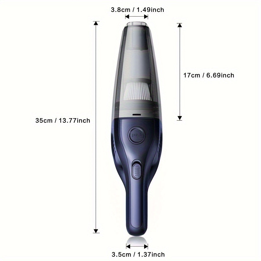 Aspiradora portátil Aspiradora de mano inalámbrica para el automóvil familiar, mini aspiradora de limpieza con carga USB de succión potente, tiene una variedad de accesorios, adecuados para el automóvil, el hogar, la oficina y otras herramientas de h