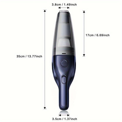 Aspiradora portátil Aspiradora de mano inalámbrica para el automóvil familiar, mini aspiradora de limpieza con carga USB de succión potente, tiene una variedad de accesorios, adecuados para el automóvil, el hogar, la oficina y otras herramientas de h