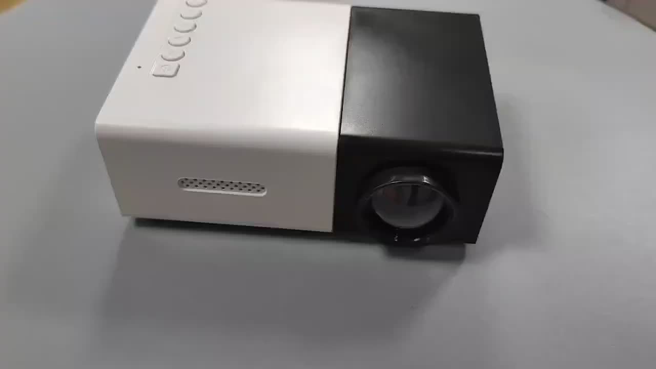 Mini proyector HD compacto de más de 3000 lúmenes: imágenes 3D vívidas, amplia compatibilidad, con práctico control remoto para cine en casa