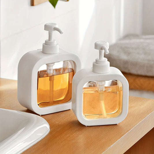 Botella transparente dispensadora de desinfectante de manos para baño, botella de almacenamiento dividida, accesorios de cocina, accesorios de baño.