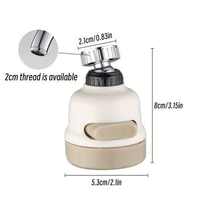 Burbujeador de tres velocidades, grifo de fregadero giratorio de 360 ​​grados, aireador de grifo de agua Universal para baño, extensor de grifo de fregadero, esencial para el hogar, 1 ud.