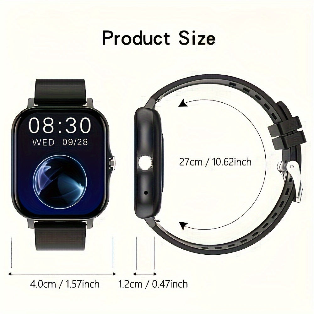 Reloj inteligente con llamadas/marcación inalámbrica, múltiples modos deportivos, rastreador de actividad física, fondo de pantalla personalizable, compatible con iPhone/Android, reloj inteligente deportivo con monitoreo de salud