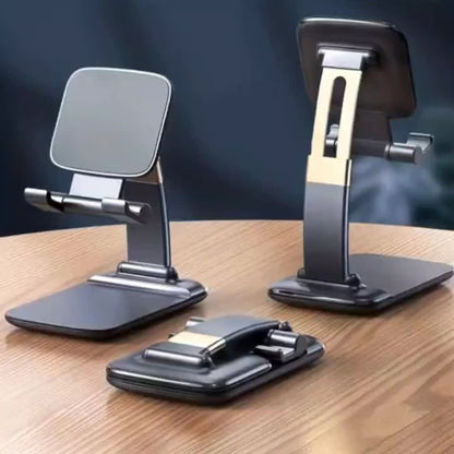 Soporte para teléfono de escritorio, soporte para teléfono plegable de altura ajustable, pequeño y flexible, compatible con cualquier teléfono inteligente - L-311.