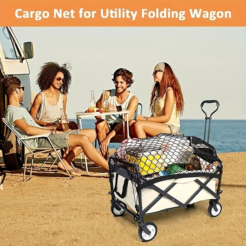 Red de carga plegable para coche, resistente, de 36 x 30 pulgadas, nailon duradero, ampliable y fácil de instalar para SUV, furgonetas y carritos, perfecto para la playa, el jardín y los viajes